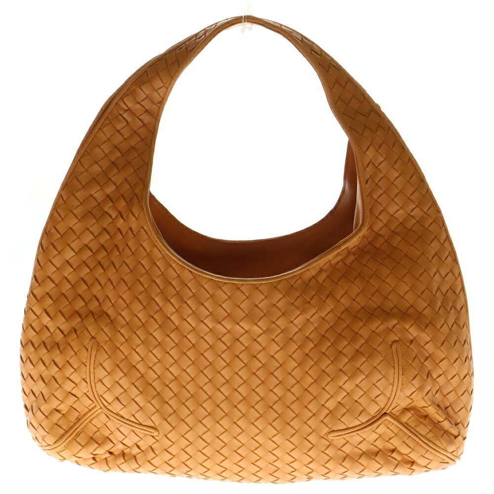 BOTTEGA VENETA Intrecciato Hobo Leather Hobo Shoulder Bag Orange - Picture 2 of 6